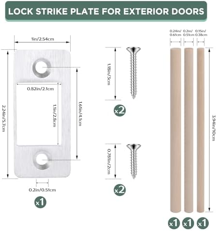 Upgrade Large Hole Deadbolt Restorer Kit