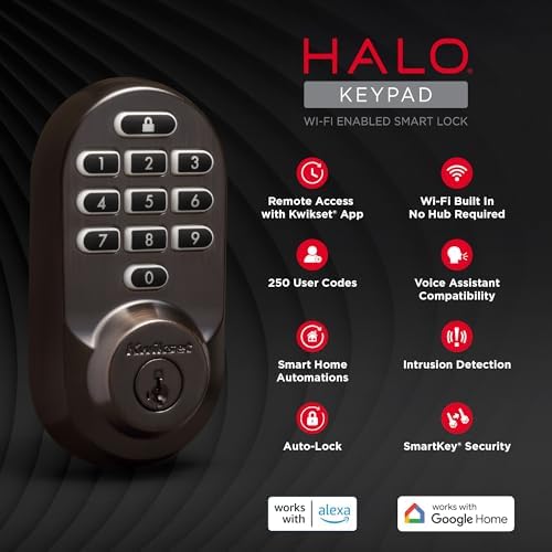 Smart Lock with Wi-Fi Keyless Entry Geofence