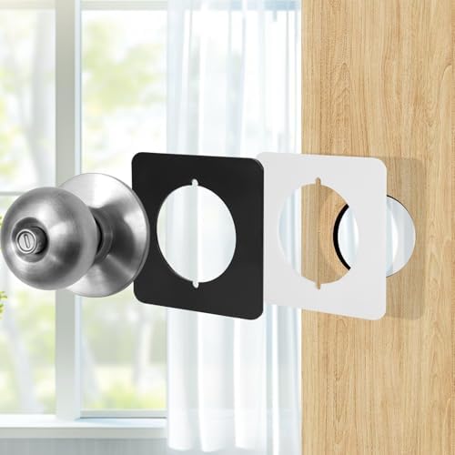 2-Piece Stainless Steel Door Knob Covers for Loose Door Locks