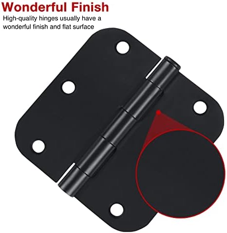 TDCHINGES Matte Black 42-Piece Door Hinges