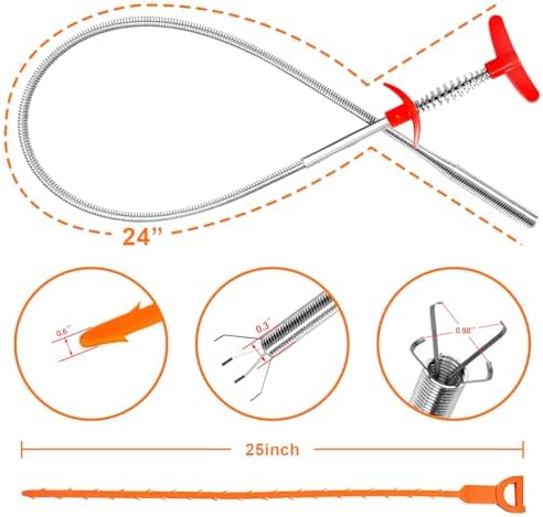 Drain Clog Remover Set for Home Use