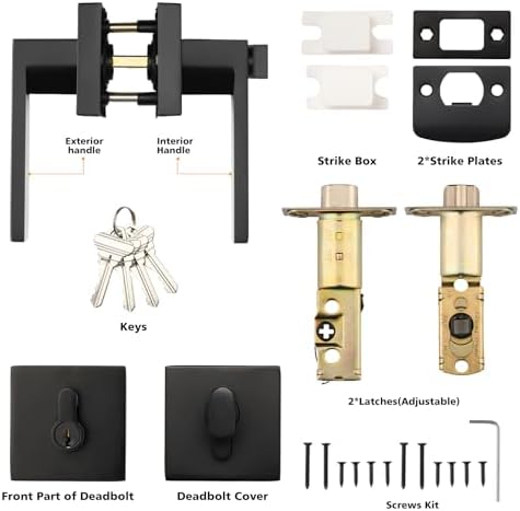 Sturdy Entry Door Deadbolt Set for Modern Homes