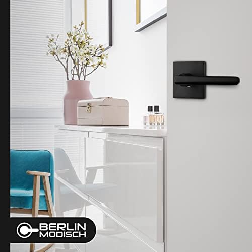 Modern Door Access Set Iron-Black Finish