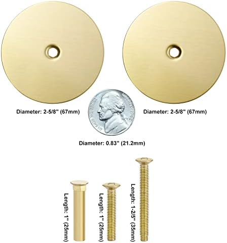 2-Piece Door Hole Cover Plate Set for Home Security