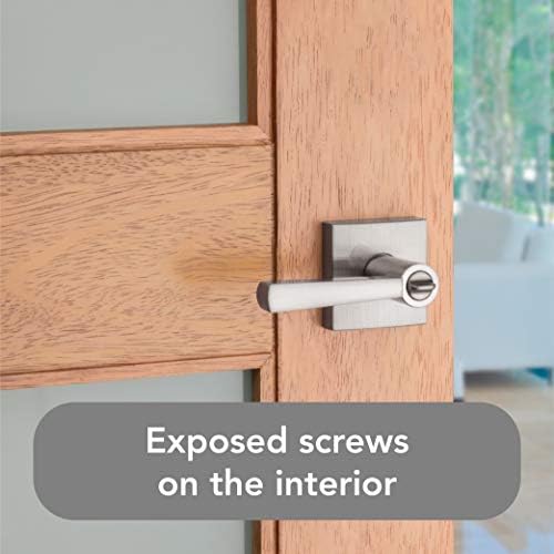 Baldwin Spyglass Reversible Door Lever with SmartKey and Microban