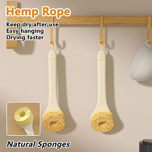 Long Handle Vegetable and Fruit Scrubber Brush Eco-Friendly Hydrophobic and Easy to Clean