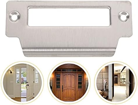 5PCS Door Latch Plate Set Stainless Steel T Strike for Wood Metal Doors - Durable Entry Door Reinforcement
