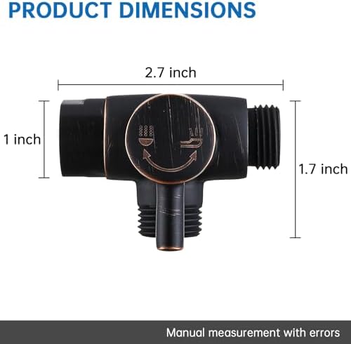 G-Promise Solid Metal Shower Diverter