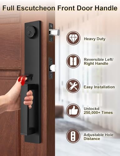 Front Door Lock Set Heavy Duty Entry Door Lock Set