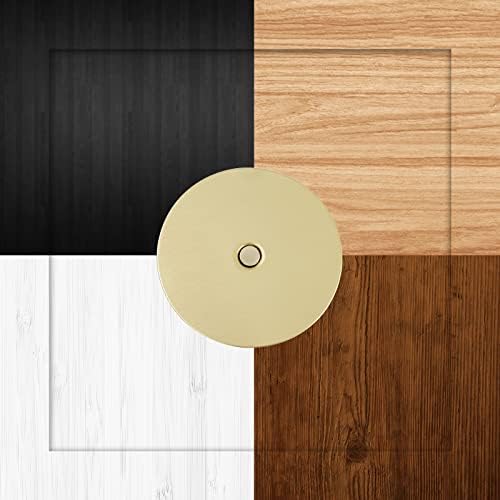 2-Piece Door Hole Cover Plate Set for Home Security
