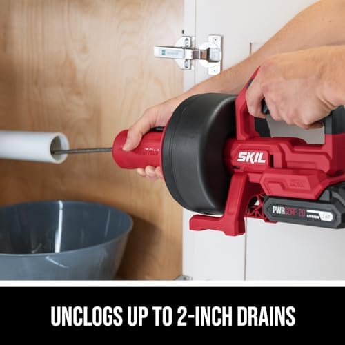 SKIL Power Snake - cordless 20V drain cleaner for plumbers