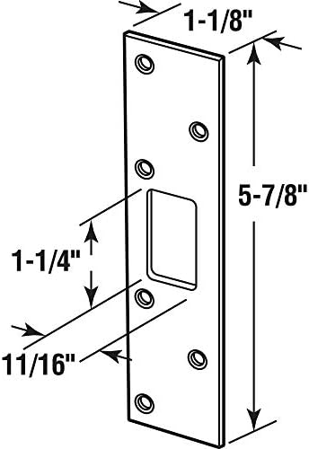Prime-Line Brass Door Security Strike
