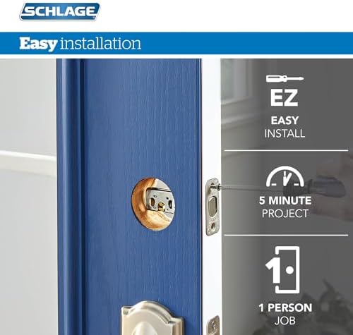 High-Quality Schlage FB50N V GEO Deadbolt Knob Set