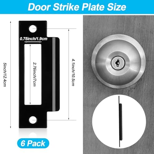 Haiabei 6Pcs Door Strike Plate