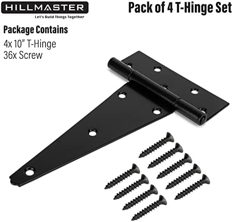 Rugged shed door hinges for wooden fences and more
