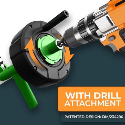 Drain Snake 40 Auto-Feeding 25FT Effortless Drain Unblocking Eco-Friendly