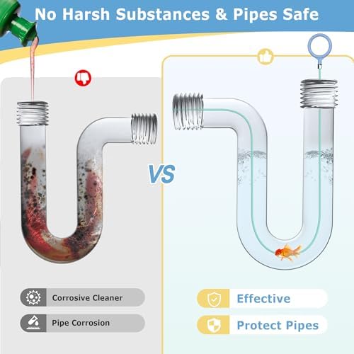 Kellys Collection 3-Piece Drain Snake Set 50 inch Extra Long Metal Snake with nylon coating