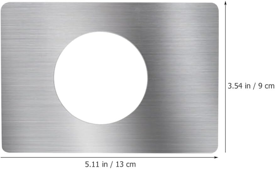 Uonlytech 4PCS Door Lock Repair Board Stainless Steel Door Plate Covers Deadbolt Cover Kick Plate for Home Improvement