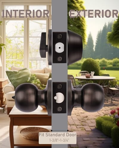 Secure and Style-Perfect Entry Door Knob Set