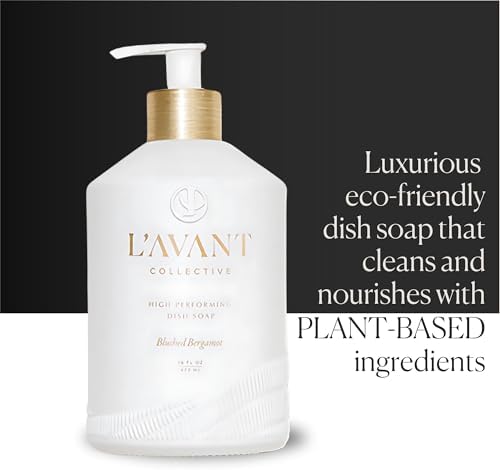 LAVANT Collective Dish Soap 16 oz Modern Design Reusable Glass Plant-Based