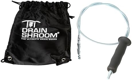 DrainShroom 36-Inch Reusable Sink Snake Flexible Drain Clog Remover Tool for Home Use
