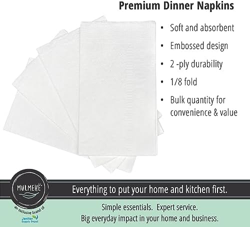 MULMEH Premium 18 Fold Napkins