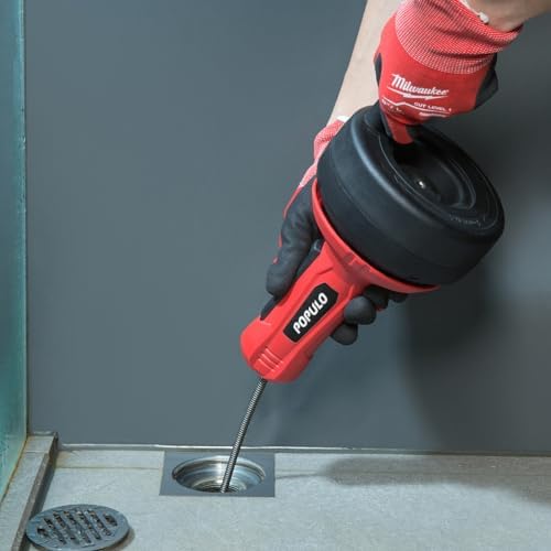 Efficient Drain Auger with Gloves for Home Use