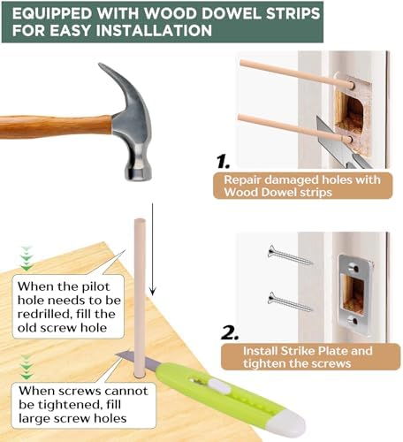 Upgrade Large Hole Deadbolt Restorer Kit