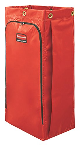34-Gallon Rubbermaid Trash Bag Red Reflective Durable