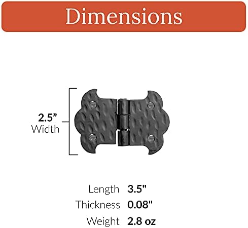 Handmade Rustic Black Door Hinges