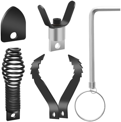COITEK 4PCS Drain Cleaner Set Multi-Functional Drain Snake for Plumbing Black