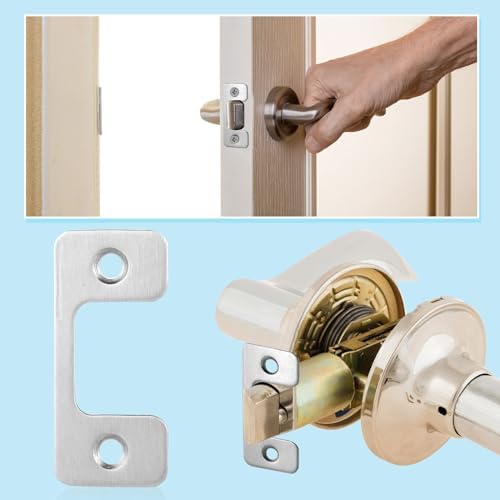 2-Piece Stainless Steel Door Security Plate Set