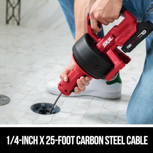 SKIL Power Snake - cordless 20V drain cleaner for plumbers