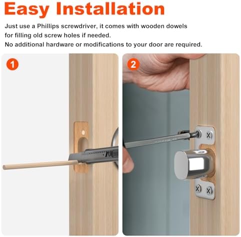 Oversized Deadbolt Strike Plate 1125 x 275 inches - Durable Replacement for Exterior Doors