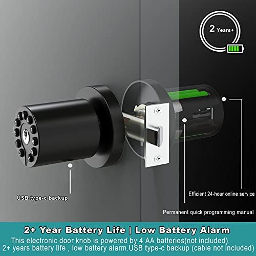 Secure Modern Keypad Door Knob