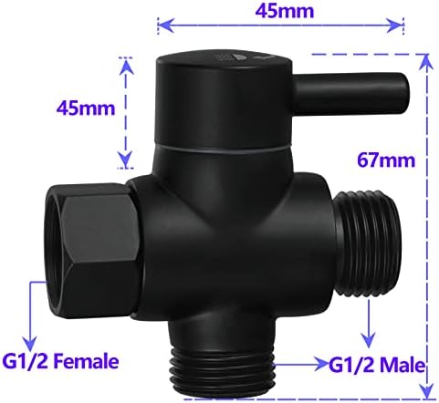 Mingor-Style 3-Way Brass Showersystem Diverter for Bathroom