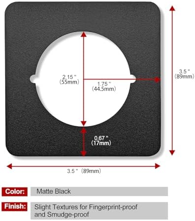MOSECYOU Door Knob Plate Set Matte Black