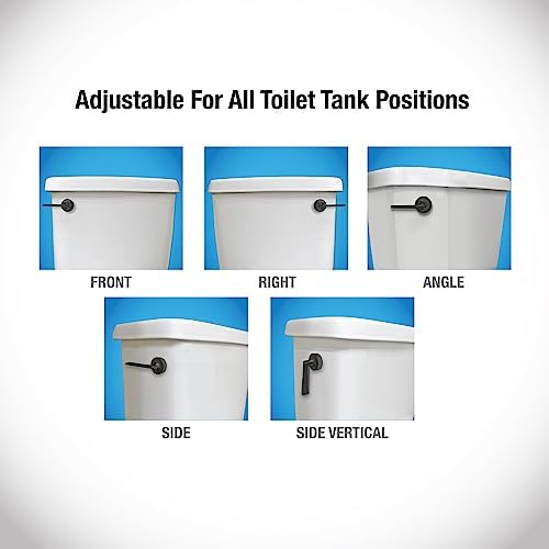 Adjusts to any toilet position