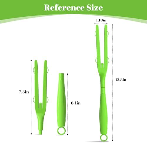Extendable Duster Handle Set - 10pc Green Handles Compatible with Swiffer