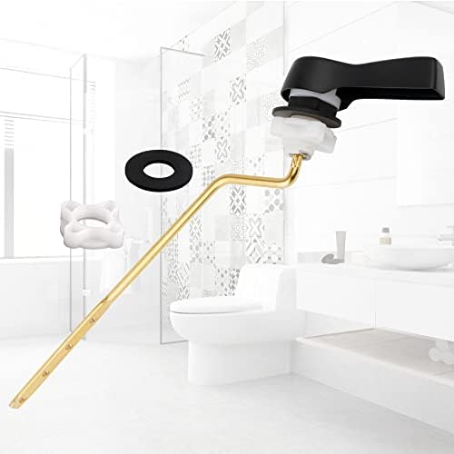 Hibbent 2-Pack Universal Side Mount Toilet Handle Set for Tank Flushers