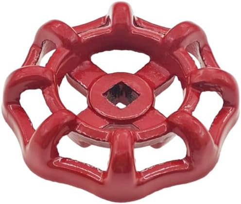 BOKWORE Cast Iron Outdoor Faucet Handle Red 7mm x 7mm replacement Durable and Easy to Use