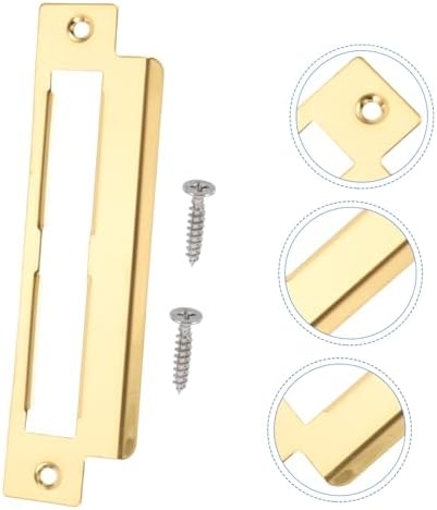 Gadpiparty Stainless Steel Deadbolt Strike Plate for Enhanced Security 1