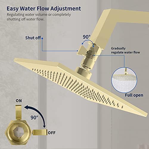 Tenfe Adjustable Shower Flow Controller for Handheld Showers Reliable Rust-Resistant G12 Fit Real-World Tested