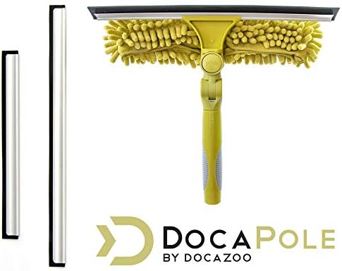 DOCA Telescoping Pole Window Washing Kit Power Tool for Cleaning Windows Squeegee Dual-Plane Extendable