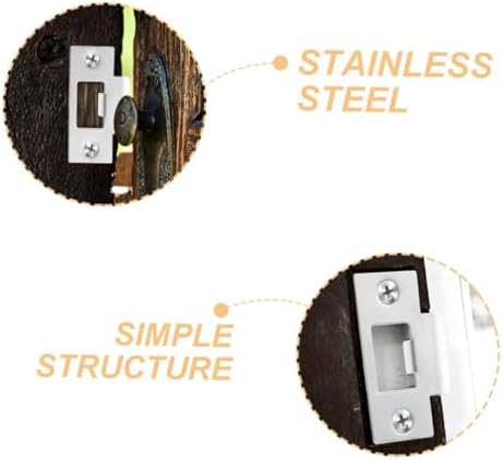 BUTIFULSIC Stainless Steel Door Reinforcement Kit with Sizes 1-58in for Room Garage Locks