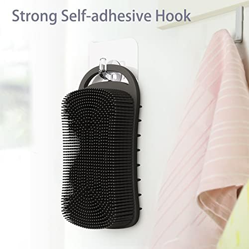 Dual Purpose Silicone Scrubber for Kitchen Bathroom Cleaning