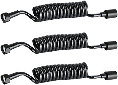 TOZTVXU 3PCS 15m Bidet Sprayer Tube Flexible Retractable Spring Shower Hose for Bathroom Toilet Use