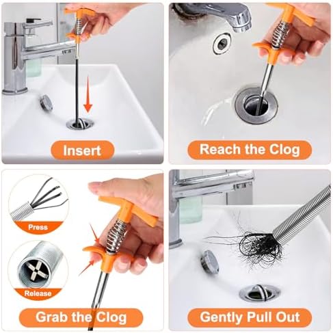 Lambda Drain Snake Hair Clog Remover