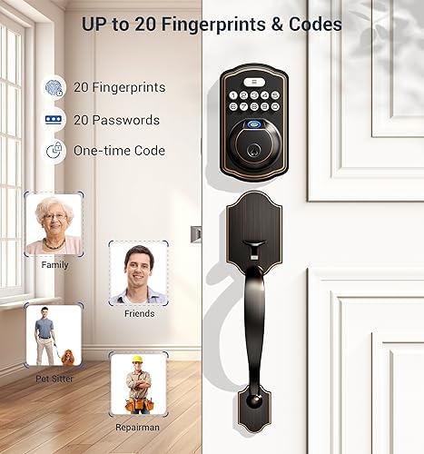 Fingerprint Keyless Entry Door Lock Set