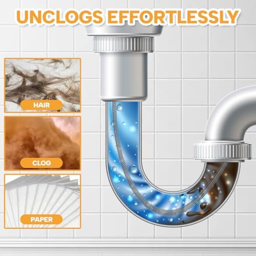 Perfect 33ft Drain Auger for Efficient Clog Removal in Home Plumbing